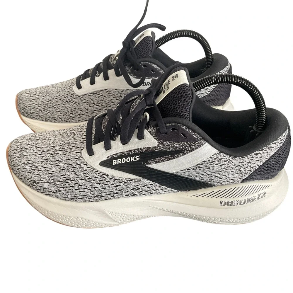 Brooks Adrenaline GTS 24 Womens Running Shoes Grey Black 1204261B132 Size 8.5